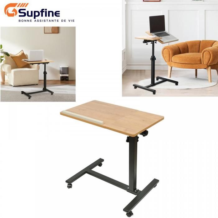 Table Pliante De Camping Supfine - 76 X 50 Cm, Hauteur Réglable, Légère Et Portable Pour Jardin, Pique-nique, Extérieur
