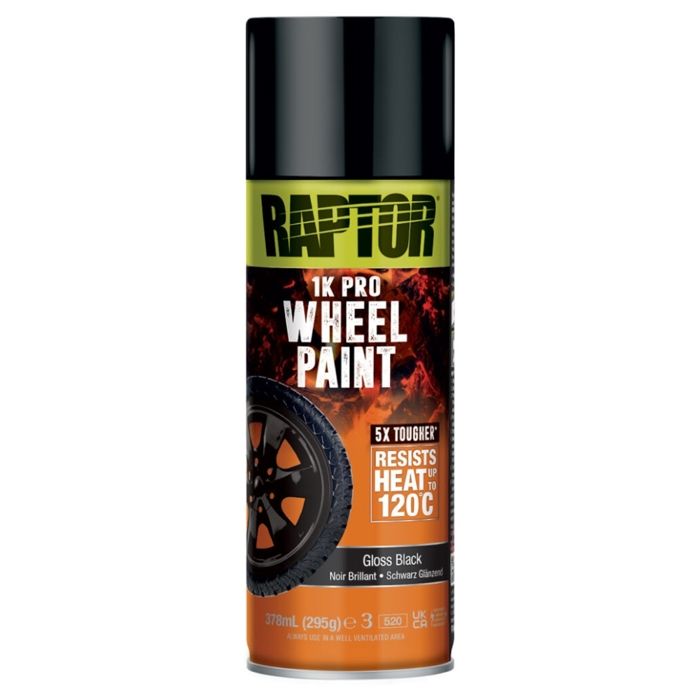 Peinture pour jantes Noir Brillant 378ml Raptor