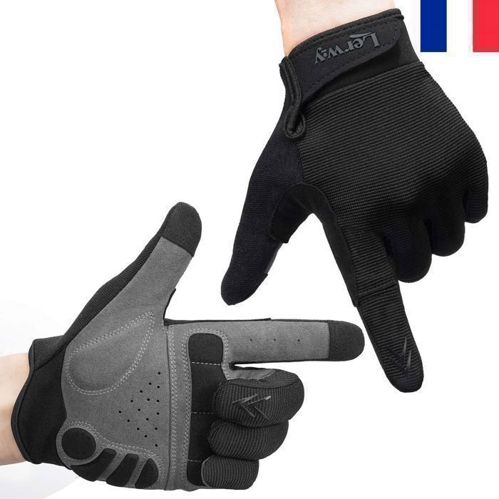 LERWAY Gants de de V&eacute;lo Cyclisme et Moto Antid&eacute;rapant Gants
