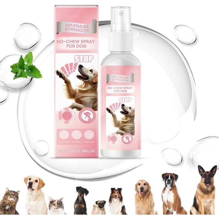 Comparer les prix de Spray anti-mastication pour chien - 100 ml - Spray pomme amère sans alcool pour corriger le comportement