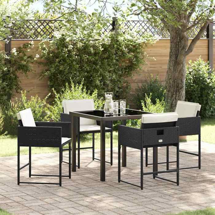 vidaXL Set de jardin 3 pièces en bois d'acacia - vue 5