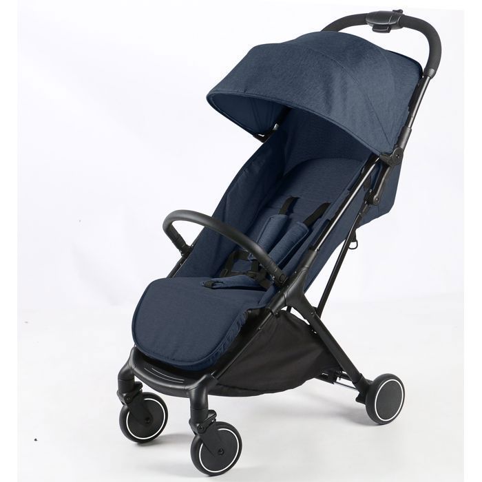 DREAMADE Poussette Canne Bébé 0-3 Ans à 15 kgPoussette Légère Compacte avec Harnais à 5 Points Repose-pieds Réglables Bleu