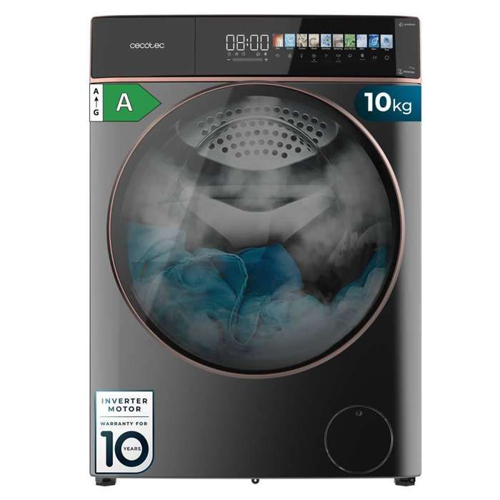 Cecotec Lave-linge à dosage automatique Bolero DressCode 10900 Autodose Inverter FullColor Steel A - Cecotec