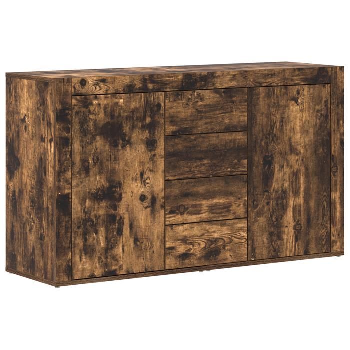 PROMOTION Buffet salle à mangerCommode Salon Chêne fumé - Bois dingénierie 120 x 36 x 69 cm Buffet salle à mangerCommode Salon
