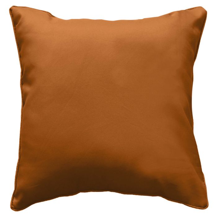 Coussin déhoussable compressé 60x60 cm - Polyester uni Camel Douceur dIntérieur Coussin déhoussable compressé 60x60 cm - Polyester uni Camel Douceur dIntérieur