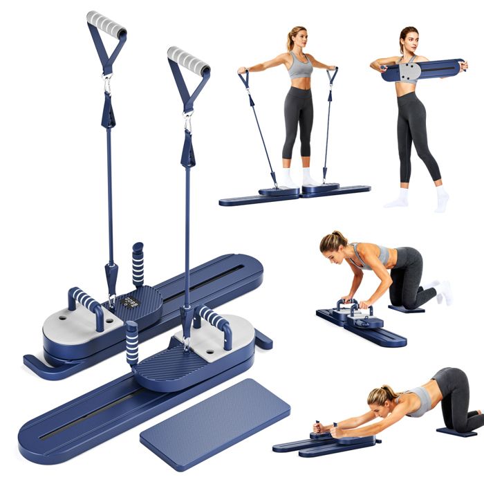 Pilates Reformer La Roue Abdominale Push-Up Rebondit Automatiquement MinuteriePlanche Abdominale