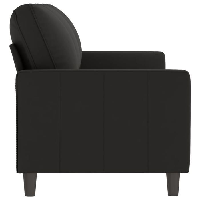 Promotion janvier Canapé à 3 places - MANGO - SOFA TRIPLE - Noir 180 cm - velours - SS807
