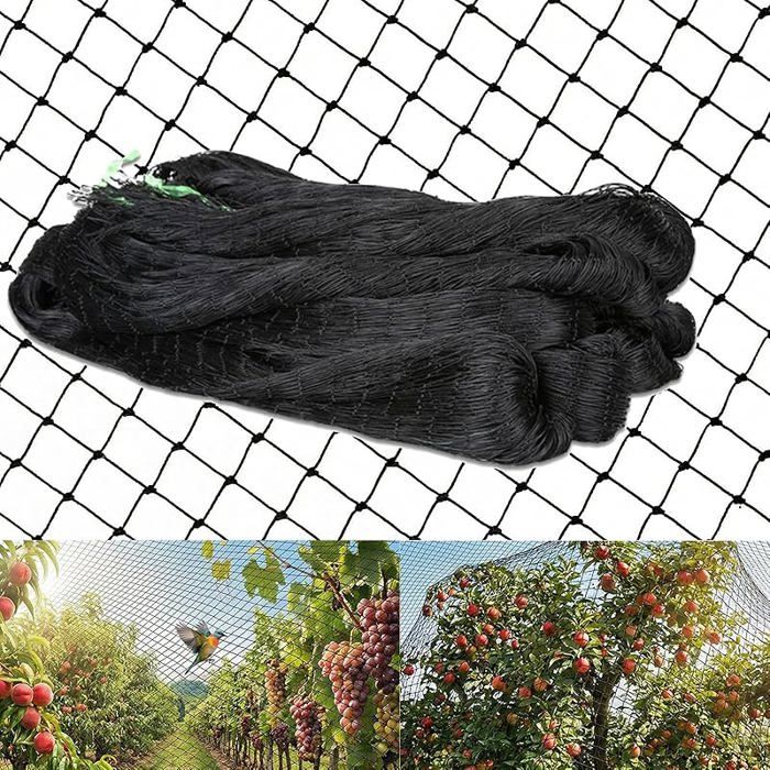 1 Pièce 75 X 15 Mètres Filet Anti Oiseaux Filet Anti Pigeon Robuste Résistant À abrasion Dimensions Des Œillets : 25 X 25