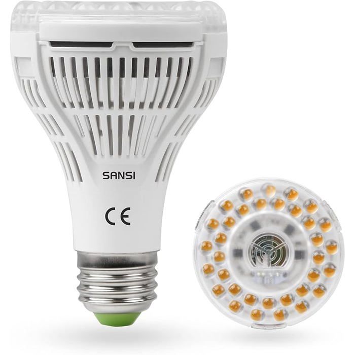 SI Ampoule Horticole LED E27 15W pour Plantes d Intérieur Lampe de Culture Plante à Spectre Complet pour Germination 15w
