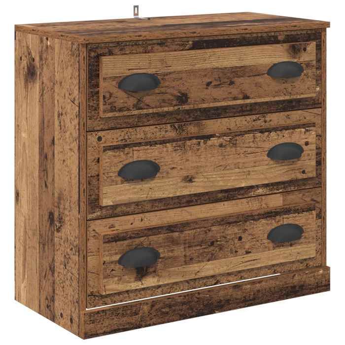 Buffets avec tiroir 3 pcs Bois Ancien 210 x 35 5 x 67 5 cm_2 ans garantie_84946