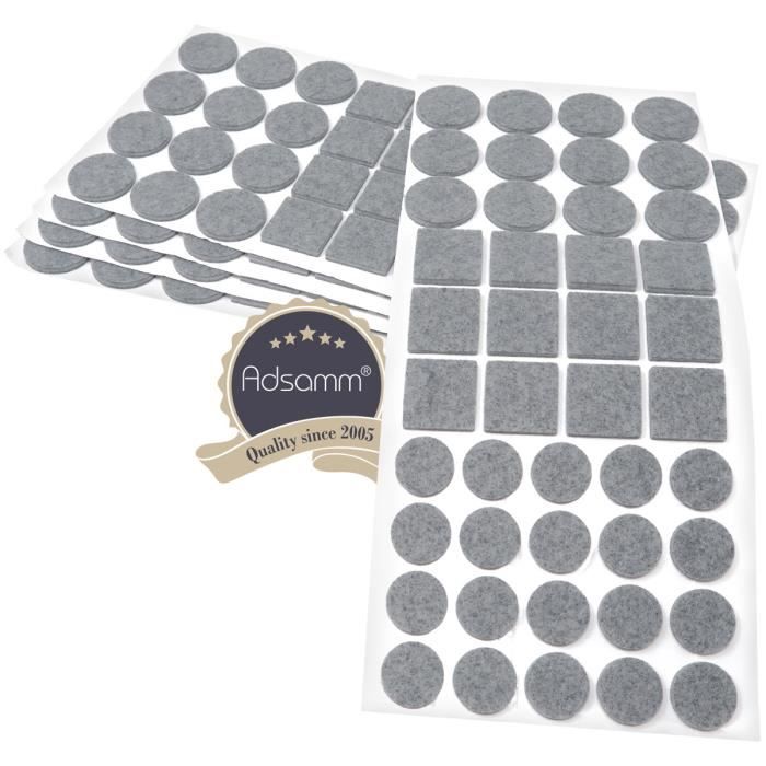 220 X Patins En Feutre / Gris / Différentes Tailles / 28 Mm