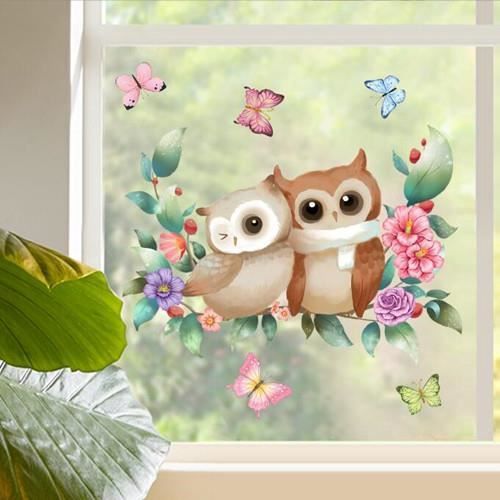 25 Autocollants Fenêtre Papillons - Motif Printemps/Pâques - Réutilisables - Format A4 - Décoration Maison