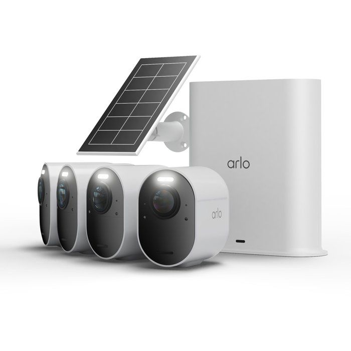 Kit de 4 caméras de surveillance connectées Arlo Ultra 3 extérieure + 1 panneau solaire - vue 3