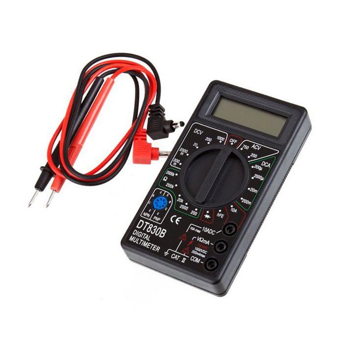 Multimètre Digital LCD Neuf 2 Cordons DT830B Neuf