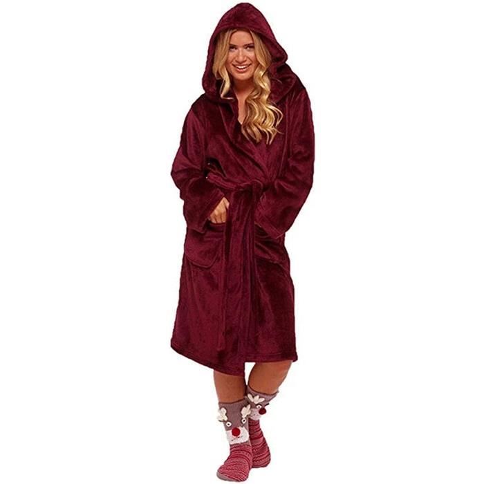 robe de chambre microfibre