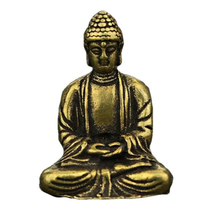 Mini Statue Bouddha ,Doré, laiton , 2.2x3cm UNE chiwanji Cdiscount Maison