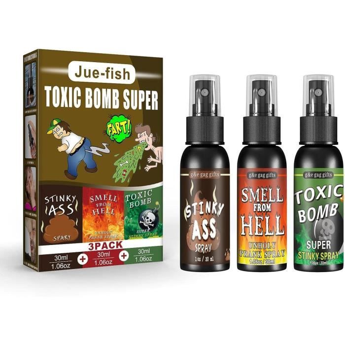 Spray Puant Fart Spray Extrêmement Puant Goût Infernal - Farce Pour Enfants Et Adultes Bombe à Pet Extrême