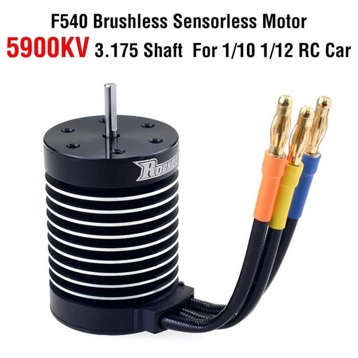 Moteur sans balais 540 1/10 3650 5900 KV 3,175 mm arbre étanche moteur