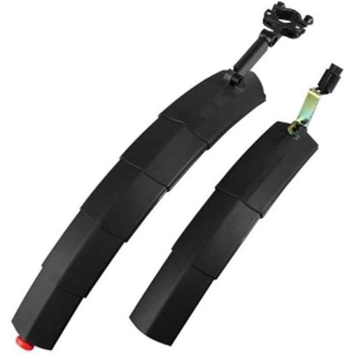 Garde-boue avant/arrière réglables pour vélo de route, VTT, vélo (noir-1 Garde-boue avant/arrière réglables pour vélo de route, VTT, vélo (noir-1