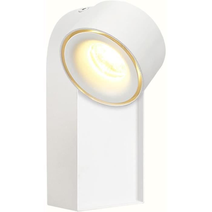 BRILONER Lampe De Lecture Applique Murale Pivotante - Métal Blanc - Salon Et Chambre