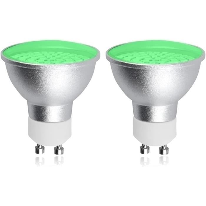 Ampoule Led De Couleur Vert Gu10, 5W Mr16 Angle De Faisceau 120