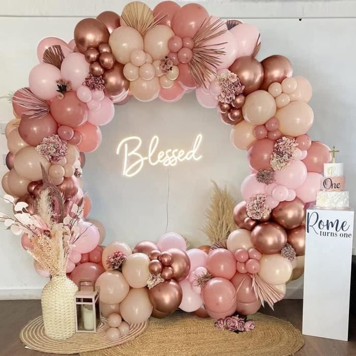 Bouquet de ballons Retro rose main image 1