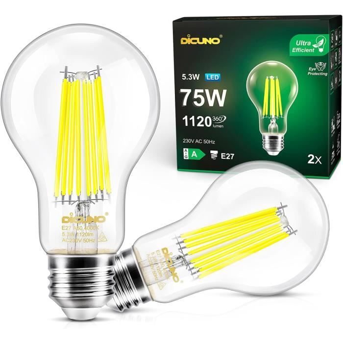 Ampoule Philips Energy Saver 14W - Équivalent 75W - Culot B22 - Blanc Chaud
