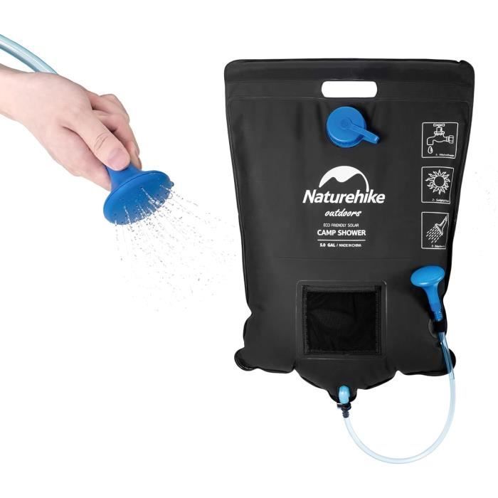 Sac De Douche Solaire PROVO 20L - Vert - Pliable Et Portatif Pour Camping