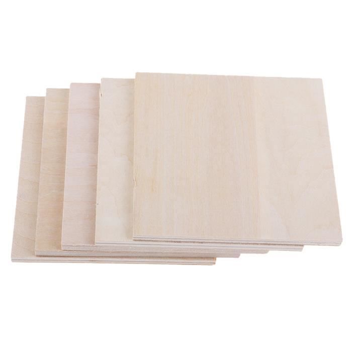 5 Plaques De Bois Balsa 310x100mm - Épaisseur 5mm Pour Modélisme, DIY