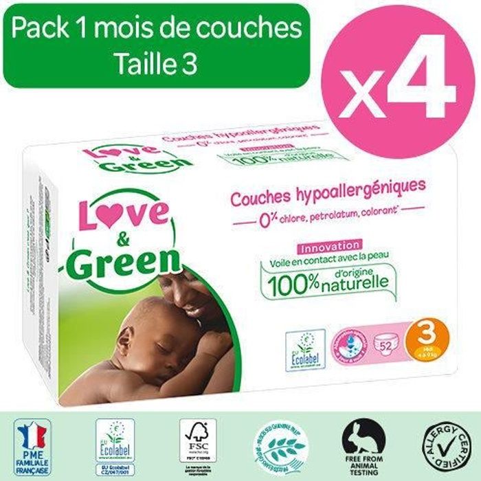 Couches Love And Green Taille 2 Achat Vente Pas Cher