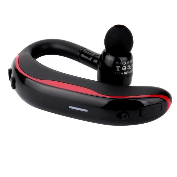 Oreillette Bluetooth Noir F910 Sport Oreillette Bluetooth Écouteur Mains Libres rétractable pour téléphone Fournitures électroniques Oreillette Bluetooth