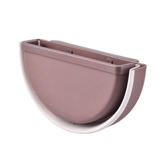 Pack De 3 Poubelles De Cuisine Suspendues - Bleu, Blanc, Rose - 23 X 18 X 9 Cm - Légères, étanches, Pour Portes D'armoire