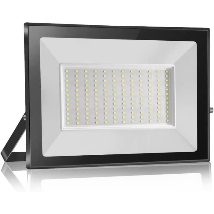 CREATESTAR Projecteur LED 150W Extérieur Super Brillant 15000LM 6500K IP65 Étanche Pour Jardin Garage Sport