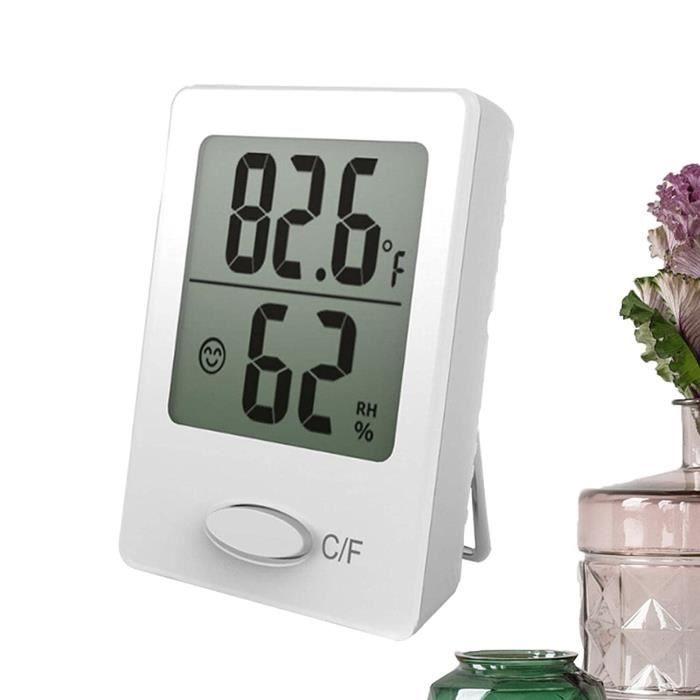 Xnurney Mini Thermomètre Hygromètre Numérique - Lot De 2 | Pour Intérieur/Extérieur, Serre, Reptiles