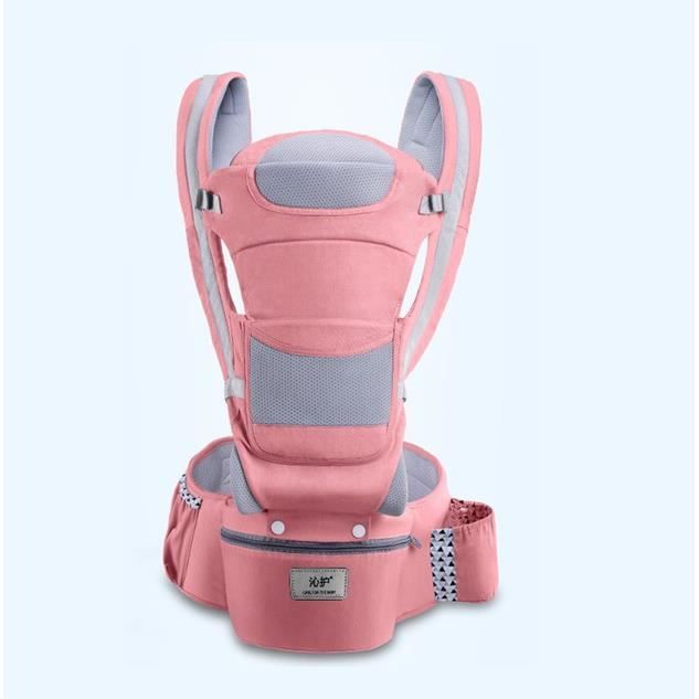 Porte Bebe Ergonomique De 0 A 48 Mois 15 Utilisations Differentes Sur La Hanche A L Avant Kangourou Accessoire De Voyage Rose 4 Cdiscount Puericulture Eveil Bebe