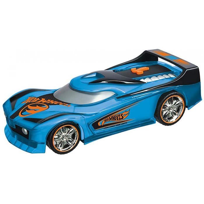 Jouet - Mondo - Hot Wheels Spark Racers Spin King 51198 - Bleu - Fonctionnement à friction - Livrée Hot Wheels