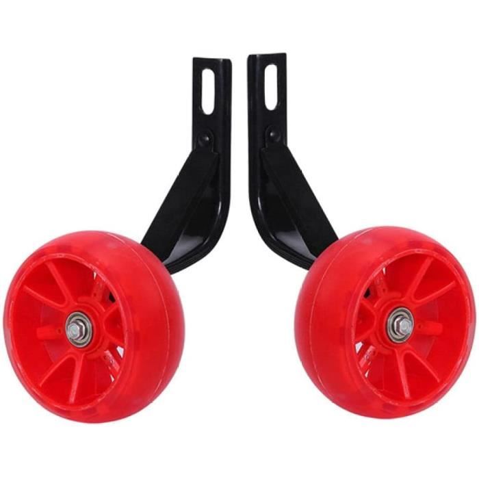 Roues stabilisatrices - stabilisateurs petites roues - vélo roue auxiliaire  - convient pour vélos de 16 à 22 pouces (argent blanc) - Cdiscount Bricolage