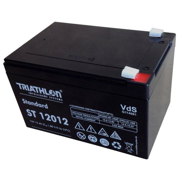 Batterie 12V 12Ah YUASA NP12-12 - Pour Vélo électrique, Alarme - Dimensions 151x98x97.5 Mm - Neuf