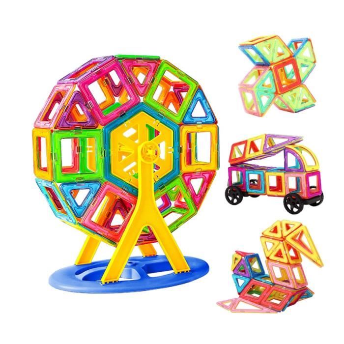 200 Pièces Blocs De Construction Magnétiques - Thème Hiver Et Glace, Cubes 2,5 Cm, Pour Enfants 4-10 Ans