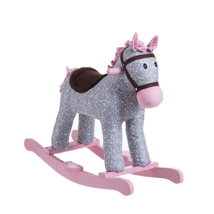 cheval rose a bascule