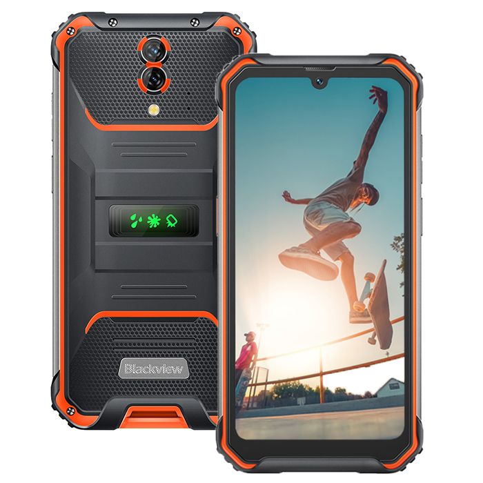 Téléphone Portable Incassable 4G Blackview BV7200 6.1 10Go+128Go 50MP+8MP  5180mAh Android 12 Étanche Antichoc NFC/Face ID - Orange - Cdiscount  Téléphonie