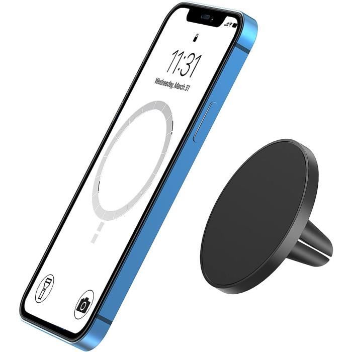 VANMASS Support Telephone Voiture Porte Telephone Voiture Ventouse Et Grille Aération Clips Fixe