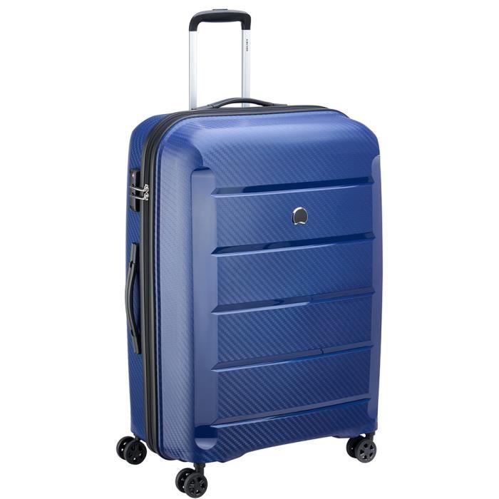 DELSEY PARIS Valise Grande Bleu DELSEY BINALONG polypropylène avec code TSA trolley 4 Roues 75