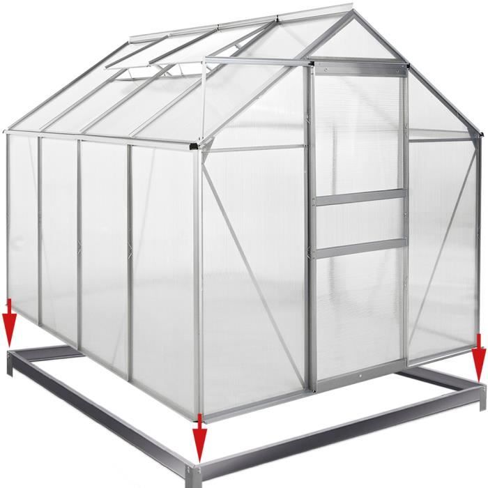 Fondation Base pour Serre de Jardin 250x190cm