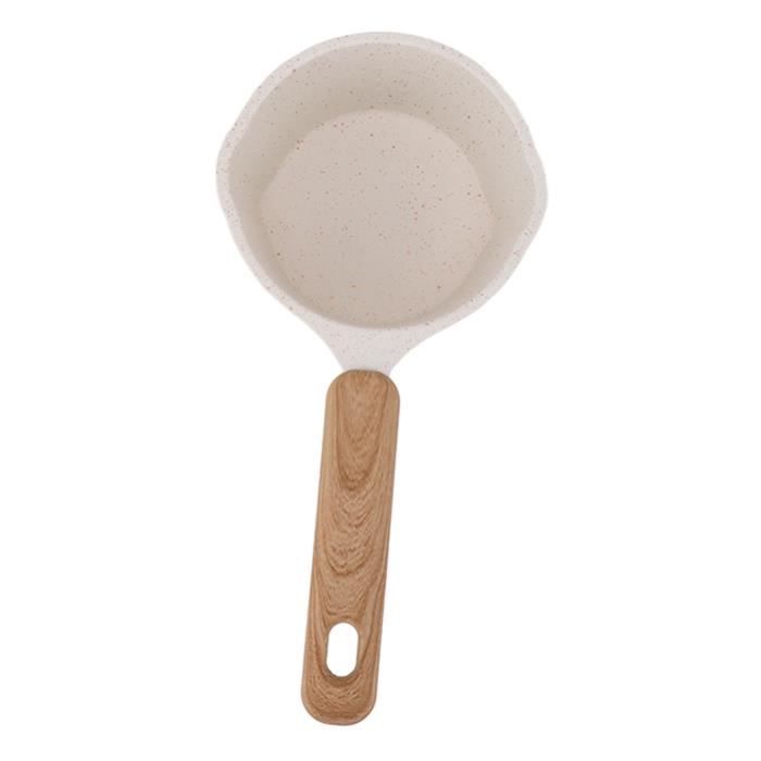 Petite Casserole à Lait 10 Cm Antiadhésive - Pour Chauffer Lait, Café, Chocolat, Idéale Pour 3 Tasses, Poignée Anti-brûlure