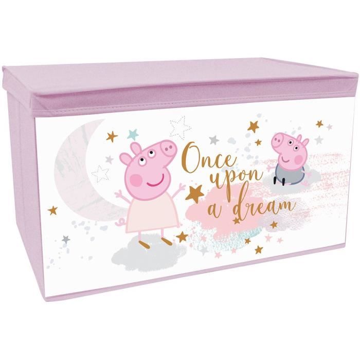 FUN HOUSE Peppa Pig Coffre à jouets - Pliable - 55,5 x 34,5 x 34 cm - Pour enfant