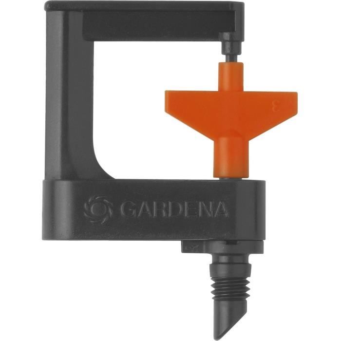 GARDENA Miro-asperseur rotatif 360° Orange/Gris Micro-Drip-System Contenu 2 pièces Fariqué en Allemagne
