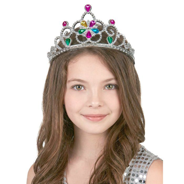 Accessoire - Diadème princesse serti multicolore adulte et enfant