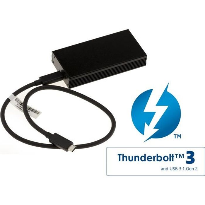 Boitier Aluminium Thunderbolt 3 40G pour SSD M.2 NGFF PCIe NVMe Type PCIe  Uniquement. M2 B+M ou M Key - Cdiscount Informatique