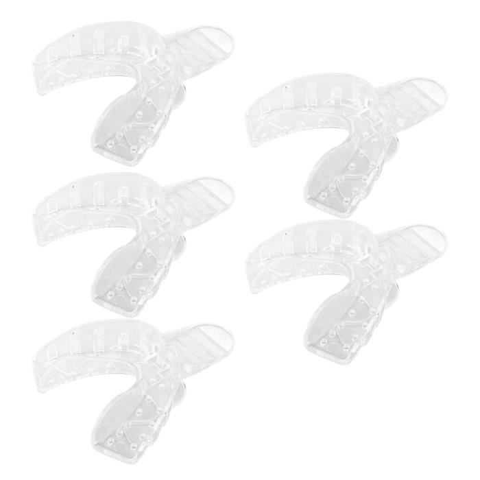 Plateaux D'empreinte Dentaire WBRWP – Supérieur/inférieur, Bleu, Acier Plastique, Lot De 2 Ou 10
